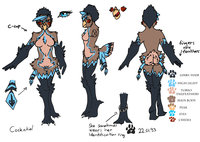 Kazhiru ref sheet by Kazhiru - female, sheet, cockatiel, refereence