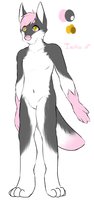 ~Inuko reference~ by inukokun - husky, wolf, male, reference, wusky