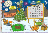 Fox Calendar 2014 - January by Micke