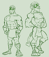 <Anthroed> Boang by sph1nx - male, mayan, gorilla