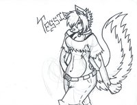 Tessi by Rumble - female, wolf, character, sheet