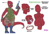 Star Wars: Kriddles -Profile- by DarthKriddles - female, alien, reptile, bbw, scales, scalies, star wars, red scales, starwars, female/solo, darthkriddles, darth kriddles, barabel, kriddles