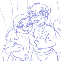 Mornin' Practice #17 by Bluepaw - male, human, pandragon, human self