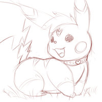 Mornin' Practice #18 by Bluepaw - male, charmander, pikachu, pokabu, tepig, pancham