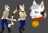 Stepanie by tyrans - cat, female, character, sheet