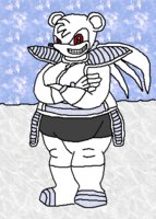 Jack Glacier (Peni Tails) (2020) by BananaPantsParade - male, overweight, polar bear, obese, peni tails