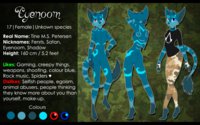 Eyenoom reference sheet by Eyenoom - female, reference sheet, demon cat