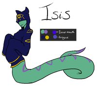 Isis ref by StationarySpoon - female, reference sheet, naga, ref, ref sheet
