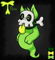 Paranormal Puppy by HydieHo - dog, puppy, cute, feral, ghost