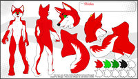 new character/fursona by shirou12 - wolf, male, sheet, reference
