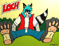 My Raccoon Form by Wolfcoin009 - raccoon, male, plants