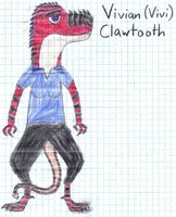 Vivian Rip Clawtooth by PlasmaFang70 - female, oc, tyrannosaurus, clothing, rex, t-rex, tyrannosaurus rex, vivian, personal character