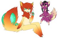 Marbleites Sunrise & Royal~ by SladeWolf - male, marbleites