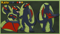 Assassin of the Jungle by KaloKuruga - male, character sheet, nargacuga
