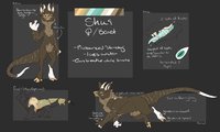 Shui by Kaigui - female, reference sheet, monster, ref, reference, beast, shui