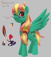 Romancita Write by Moonseeker - female, glasses, mare, pony, pegasus