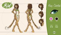 Mint ref sheet by Nightargen - cute, female, king, sheet, cheetah, ref, reference, mint, dezzybayn