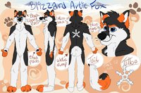 Ref Sheet by blizzyfox - fox, male, sheet, refrence