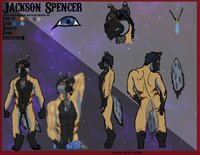 Jackson Spencer Character sheet by VJCoon - comic, comedy, male, mix, hybrid, comics, music, multi, german, movie, horror, jackson, drama, superhero, german shepherd, german shepard, german shepherd dog, mixed breed, books, media, eyepatch, australian, movies, sfw, aussie, graphic novel, australian shepherd, jumper, spencer, german sheperd, genre, comic jumper, aussie mix, jackson spencer