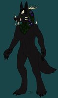 Nvarna by Bakari - female, wolf, druid, chimera, nguar, cave nguar, druidess