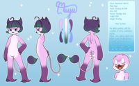 New Muyu Ref by Saucy - reference sheet, genderless, chimera, nullo, no gender, muyu