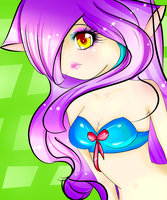 Caramell by alondra17 - gijinka girl nekomimi, anthro mobian