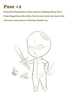 CHibi Art Poses by RisingDragon