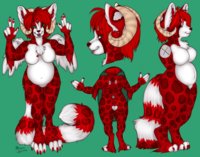 Nardia Ref by FancyMissLady colored by Syn by FluffyBrat - female, pandapard, n/a