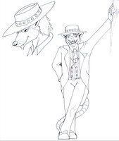 Everret the Huckster by Lafitte - male, western, cowboy, opossum, thief, possum, gambler, virginia opossum, huckster, cheater