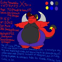 Echiu Reference by TehEchiphlosion - dragon, male, fat, the, fire, x, bhm, 10th, draconeian, echiu, tamanaku, tenth