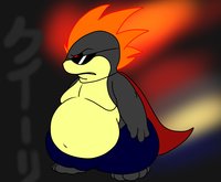 Quilly Kuilvava by TehEchiphlosion - male, fat, pokemon, quilava, bhm, quillava, quilly