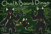 Chalk the Dingo by HydieHo - dog, commission, dingo, art, furry, new, ref, oc, canid, reference, chalk, species, closed, artwork (digital), hydieho, furried