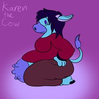 Karen the Cow by TehEchiphlosion - girl, fat, cow, bbw, karen