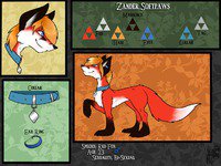 feral ref by crazyredfox - red, fox, male, sheet, ref, crazy, vulpine, reference, crazyredfox, coldheartedhero, artwork (digital)