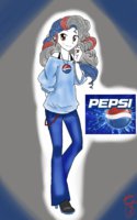 Pepsi girl named Pepi by GoldnPurpleGun - cute, girl, sexy, anime, human, fashion, soda, fizz