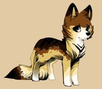☆ Puddin "Ducky" Olivin ☆ by XxBayBayxX - puppy, cute, female, canine, feral, lineart, pup, color, mutt, adopt, ducky, puddin