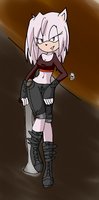 Annabelle Hunter by XxCrossedCutiexX - girl, woman, female, hedgehog, bar, sonic, oc, lady, sonic the hedgehog, chick, fc, mobian, original character, fan character, sonic fan character, sonic oc, female solo