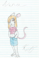 Nana by NikkiWolf315 - female, mouse, skirt, clean