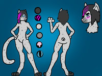 Cameron Ref by CameronToveryn - feline, snow leopard, male, ref sheet, femboy