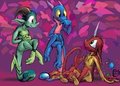 a drop in stock poses by frubaklop