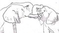 Eephant Kiss by RizzyRau
