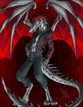 Red and Silver Dragon