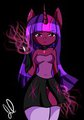 Princess Twilight's battle (Anthro) redrawn by me