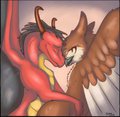 Cuddling by Tuke