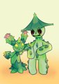 Maractus and Cacturne by Raikissu