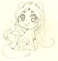 :R: Ruby Feather sketch chibi
