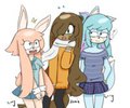 The Kawaii Trio by guusagi