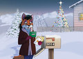 2014 Hollyfox Holiday Card Art