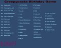 Creepypasta Birthday Game #3