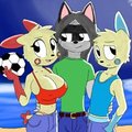 Glint & Spark family photo - Colored